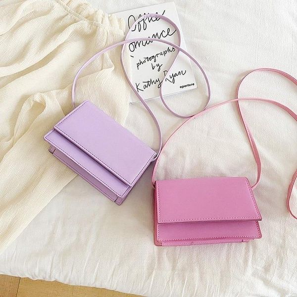 

hand-held student small bag girl 2021 small square bag sloping summer girl