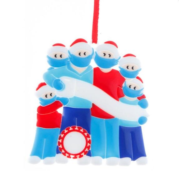 

2020 family diy handwritten mask christmas tree snowman pendantcv7l
