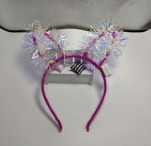 

led hair hoop led light up hair wreath hairband garlands christmas glowing party flower headband cat ears bbyklj lipper