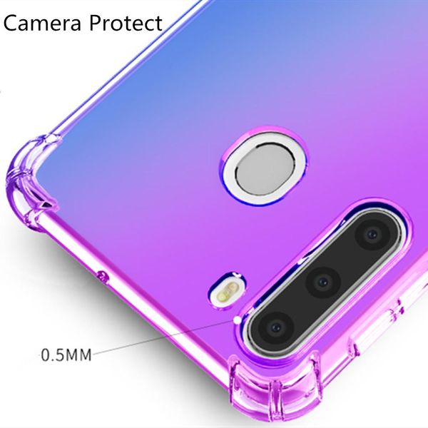 

luxury tpu silicone back cover for samsung galaxy note 20+ 10+ 5g gradient color phone case for samsung note8 9 10 20 plus