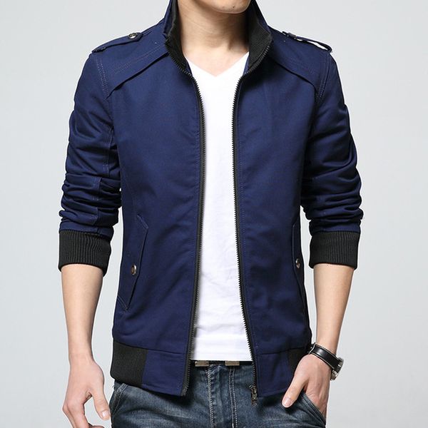 

men's 2020 spring new cotton wash fine fitting youth's casual coat fashion jackets plus size 4xl xst6, Black;brown