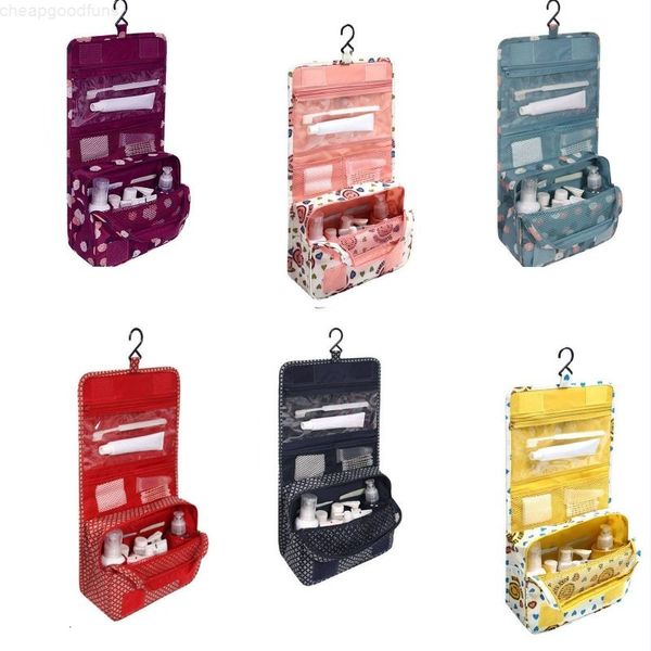 

hanging travel cosmetic oxford zipper makeup bags polyester high capacity women handbag organizer storage wash bag