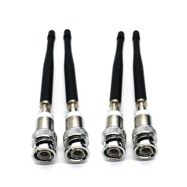 4 PCS BNC UHF Microfone Antena para Shu SLX2 SLX4 SM 58 BETA58A BETA87A Series Frequência MIC sem fio 400-900MHz