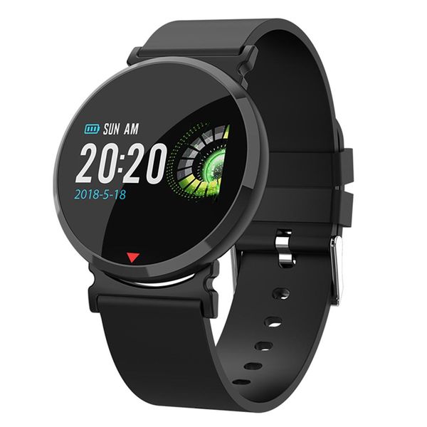 

e28 096 inch ips color screen smartwatch ip67 waterproof tpu watchband support call reminder heart rate monitoring blood pressure monitor