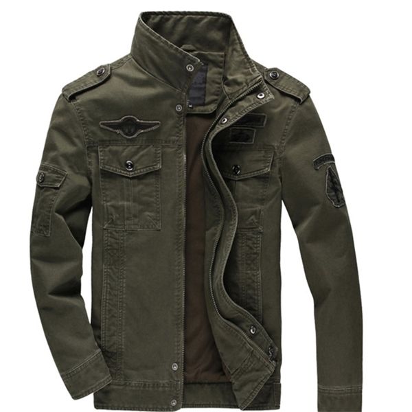 

naranjasabor new jacket mens 2020 autumn men solid color coat male fashion military outwear large size 6xl brand clothing n573 c1212, Black