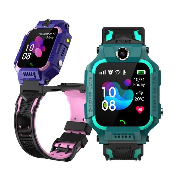 

six generation smart children's telephone watch flip phone positioning waterproof micro chat p speed learn