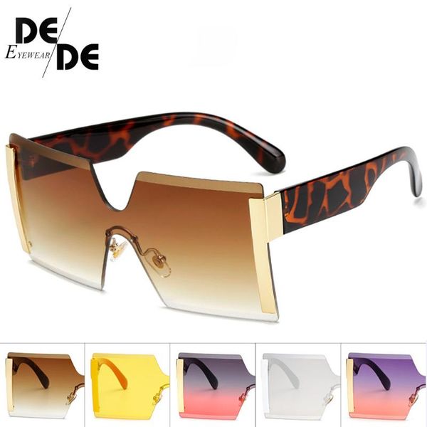 

sunglasses square oversized women fashion rimless sun glasses lady brand designer vintage shades gafas, White;black
