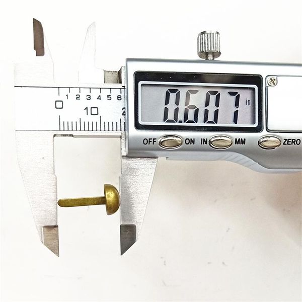 

100шт тон бронзы пастельного круглого brads скрапбукинг приукрашивание карта изготовление diy главной бумага украшение 16x8mm 0.607x0.311 in