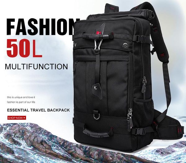 

outdoor bags double shoulder bag oxford cloth travel men's backpack large capacity luggage multifunctional hiking