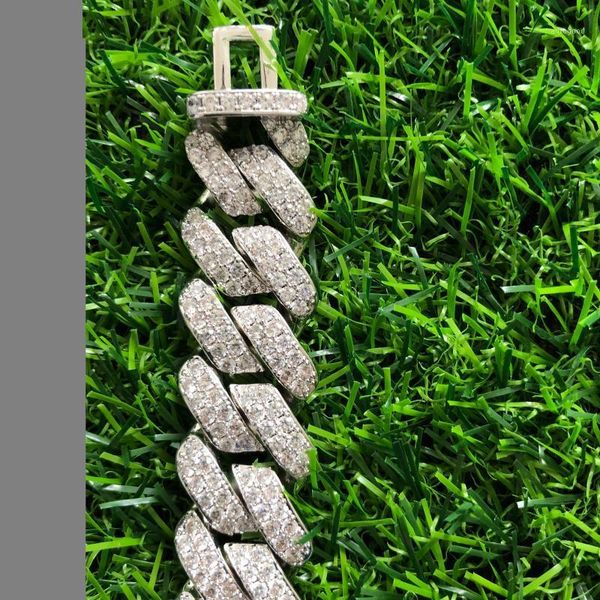 

chains prong setting cuban link chain1, Silver
