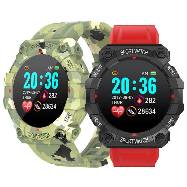 

new fd68 round intelligent sports color screen heart rate and blood prsure monitor step watch