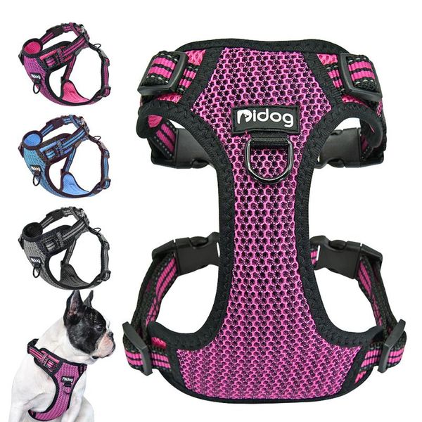 

no-pull nylon dog harness reflective pet puppy harness vest safety adjustable for small medium large dogs pitbull french bbyikr