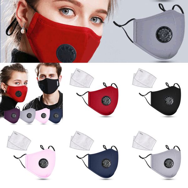 

breathable disposable valve mask can put pm2.5 filter durable anti dust mask windproof face outdoor facial masks