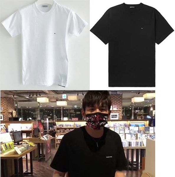 

fashion men women 21ss letters print t-shirt comfort tee casual style summer t-shirt with bust letters black white size s-2xl, White;black