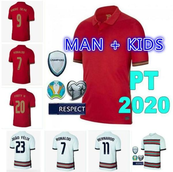 

2020 ronaldo joao felix soccer jersey ruben neves football shirt set bernardo joao cancelo bruno fernandes men kids kit uniforms, Black;yellow