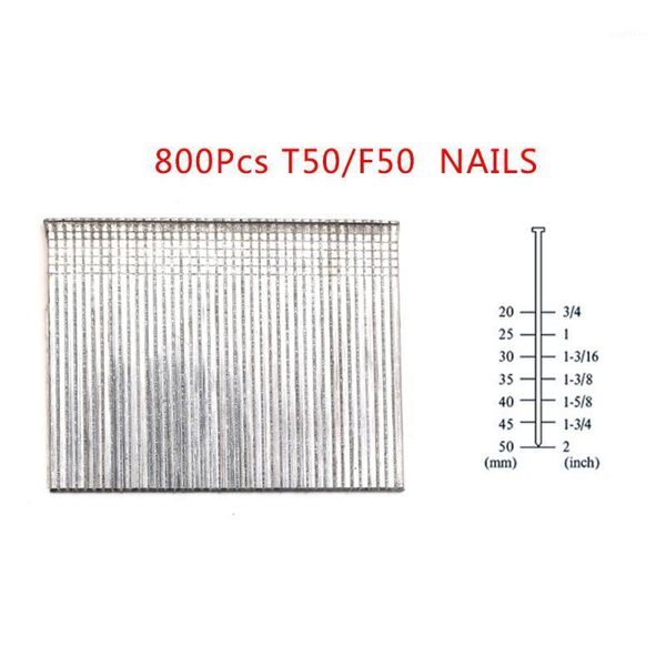 

t50/f50 2 inch-50mm 800pcs brads nails for framing tacker nail staple gun1