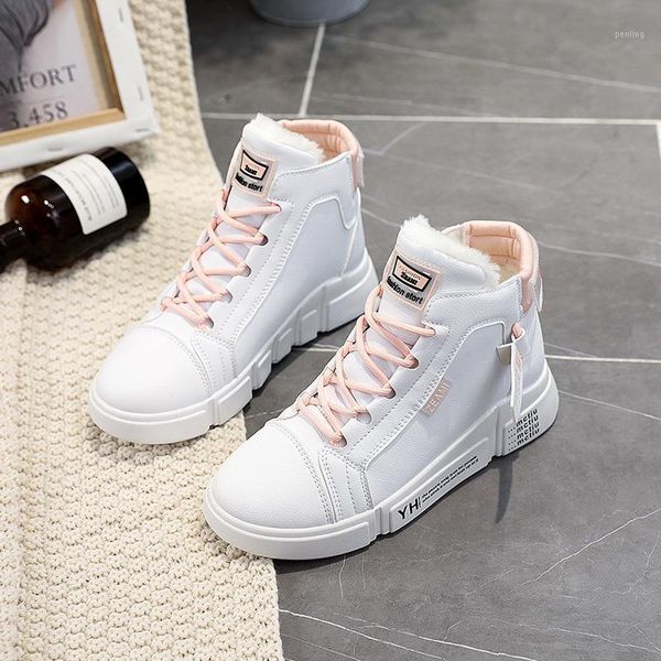 

winter boots women snow warm fur women's sneakers fashion high-lady shoes zapatillas mujer platform boots botines mujer1, Black