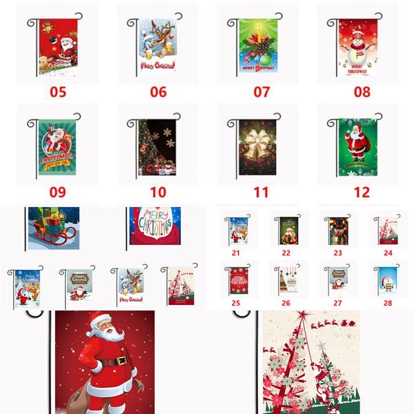

factory2604flags 30*45cm outdoor hanging garden happy new year christmas banner home party decorations sea shipping dda488