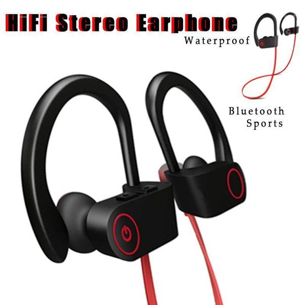 

ipx7 waterproof wireless headset sports bass bluetooth earphone with mic u8 tws true wireless earphones bluetooth1