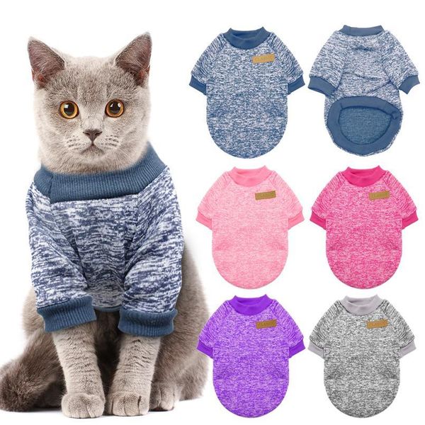 

warm dog cat clothing autumn winter pet clothes sweater for small dogs cats chihuahua pug yorkies kitten outfit cat coat jllnon
