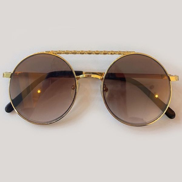 

metal armao redondos mulher com marca espelho culos de sol feminino uv400 mnkn, White;black