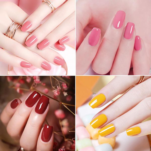 

elite99 soak off uv hybrid gel polish uv gel set with nail brush nail primer gel varnish red pink nails paint tool 7 pieces/lot