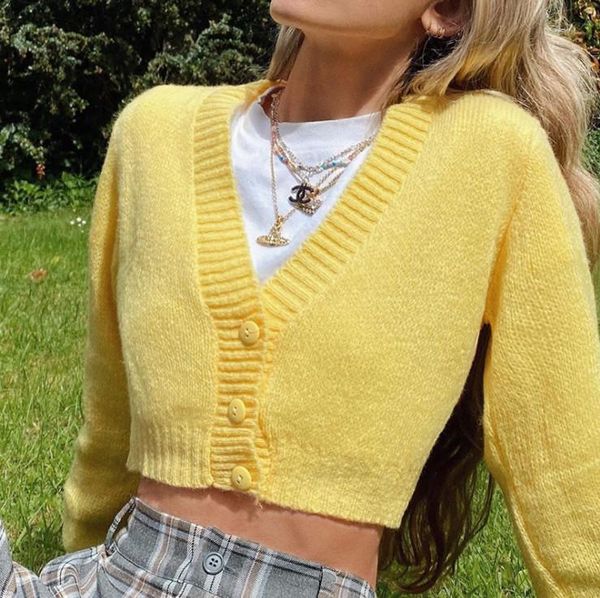 

prairie chic women yellow knit cardigans sweet long sleeve v-neck crop lady warm buttons coats for autumn spring, White