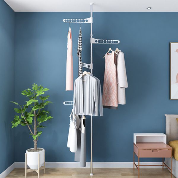 

home furniture creative landing bedroom hanger balcony telescopic rod indoor home