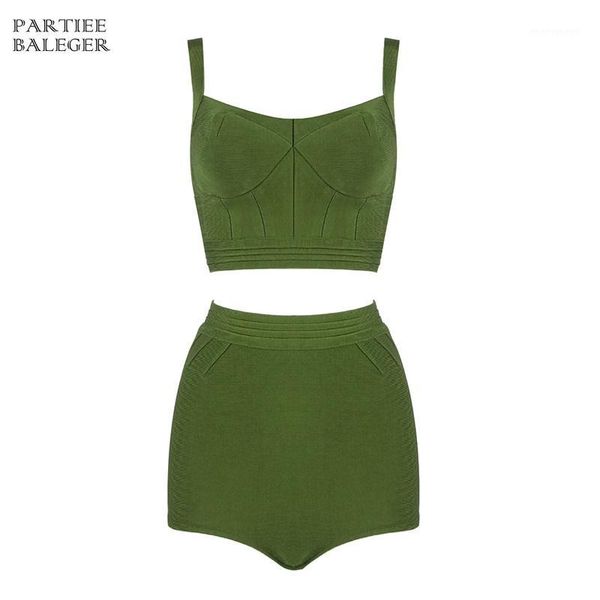 

women's suits & blazers 2021 summer arrival two pieces sets spaghetti strap back zipper design celebrity party bandage pants suit1, White;black