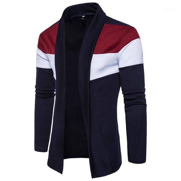 

male contract color sweater men fashion thin coats pull cardigan men's long sleeve knitwear sweaters jackets 1, White;black