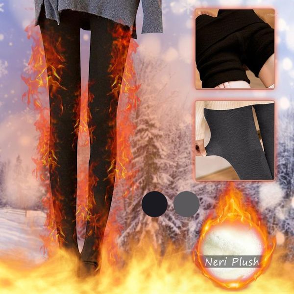 

girl leggings fashion casual women printed ladies high waist keep warm solid color long pants thin knitted women leggings pants1, Black
