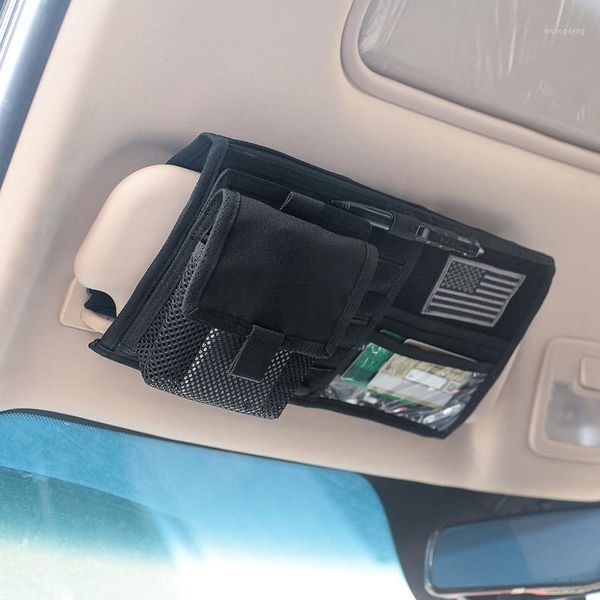 

new 1000d nylon tactical molle vehicle visor panel truck car sun visor organizer cd bag holder car styling useful1