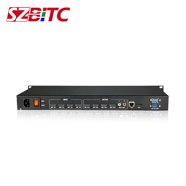 

4x4 uhd matrix 4k/2k switcher 4input 4output hd splitter with tcp/ip control for hdtv, monitor,video wall