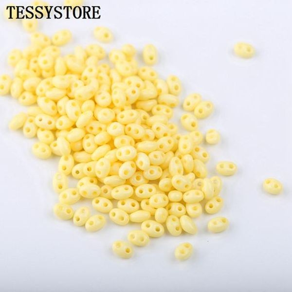 

10g / лот 2.5x5 мм чешские двухуровневые стеклянные бусины цветные овальные стеклянные бусины для ювелирных изделий изготовления ожерелье бр