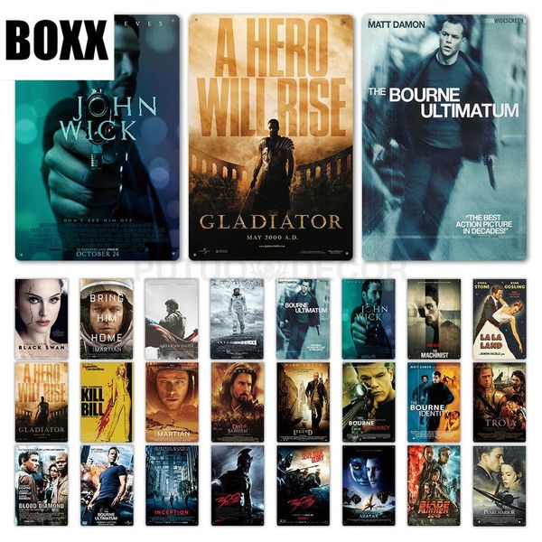 

2020 действие фильм tin знак металлический плакат плакат металл урожай классический фильм ретро знак стены декор для бар паб клуб человек пе