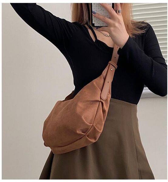 

shoulder bags fashion est design women's tote handbag brown cross body girl bag vintage casual rt566