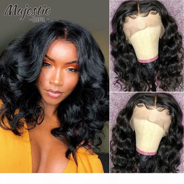 

curly lace front wigs with baby hair brazilian remy hair natural wave short bob wigs for black women pre-plucked with baby hair