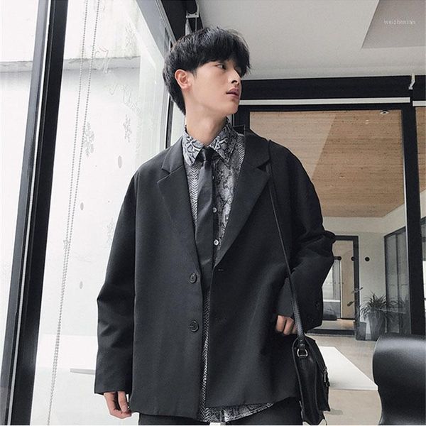 

casual blazer men winter black male suit luxury 2020 stylish formal coat traje chaqueta cotton blazer streetwear clothing kk60xx1, White;black