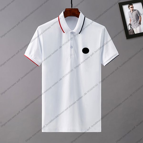 

2022 mens polos fashion t-shirt men casual t shirt embroidered medusa cotton polo shirts high street collar lapel size m-3xl, White;black