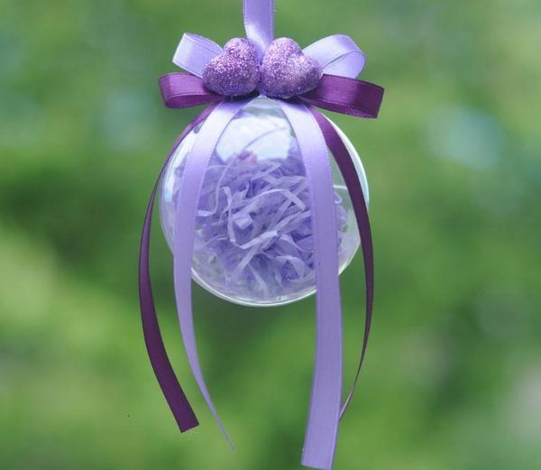 

gift box 80mm clear candy plastic transparent opening fillable ball baubles decor wedding christmas tree decoration party supplies sn156lnmf