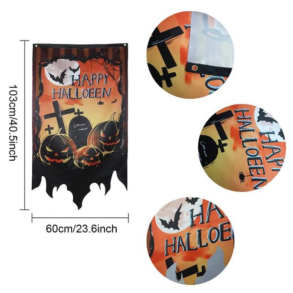 

halloween hanging flag banner halloween decorations for home pumpkin halloween party supplies trick or treat horror party decor wmtqdd