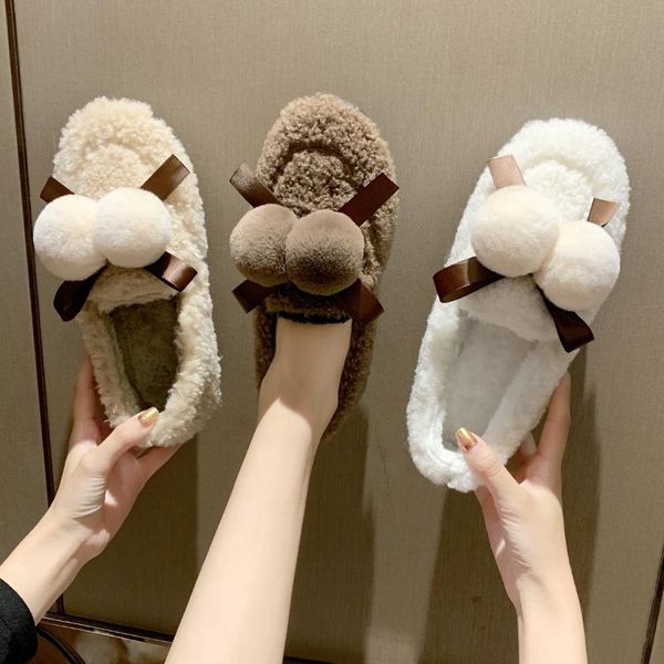 

все-матч зимняя обувь женщин лук-узловые сливки модис круглые носки повседневные женские кроссовки мокасины меховые осенние квартиры бабочки, Black