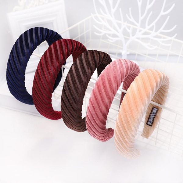 

hair accessories winter vintage bohemian velvet sponge headband padded hairband