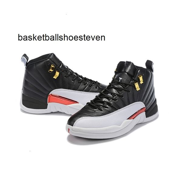 

men basketball shoes 12 white dark grey cny chinese new year multicolor winterized 12s gym red trainers design
