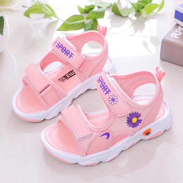 

sandals kids beach shoes children fashion breathable soft open toe boys girls casual slippers toddler baby shoes1, Black;red