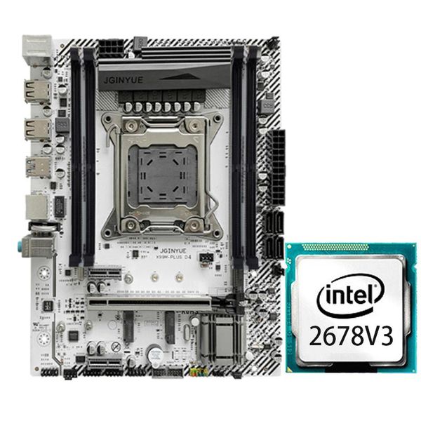 

2678v3 + jginyue-x99 turbo motherboard lga 2011-3 support ddr4 4*32g ram intel xeon e5 v3&v4 cpu m.2 nvme sata3.0