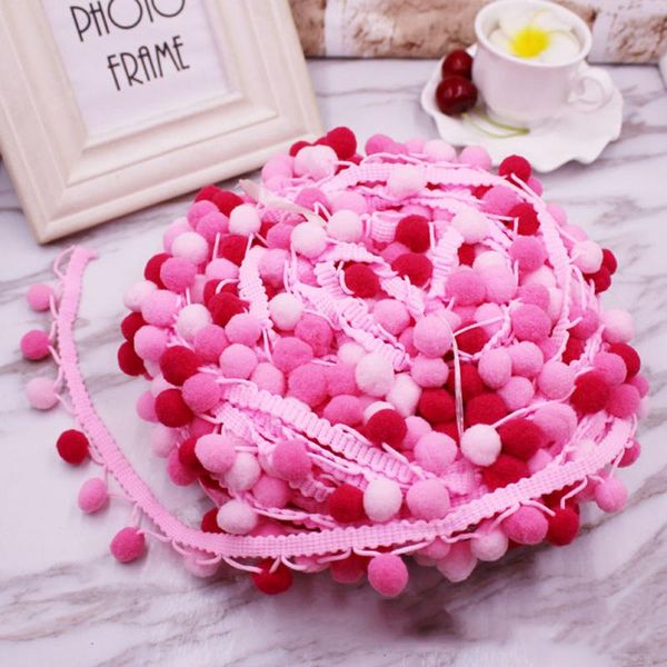 

5-х годов pom pom отделка кружева ткани швейные аксессуары помпоны отделка tassel ball fringes лента швейное кружево для diy материал обраща