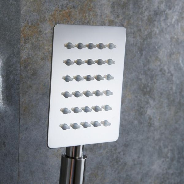 

becola stainless steel hand shower electroplating shower head square hand shower ultra thin hand small wmttah