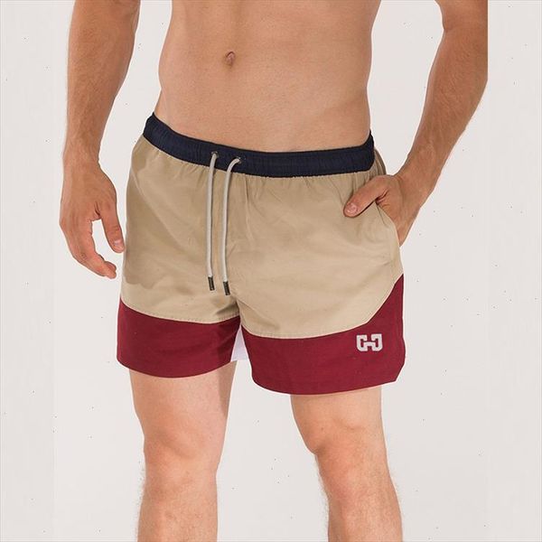 

new men patchwork shorts mens summer casual cool short pants male jogger workout beach breechcloth bottoms, White;black