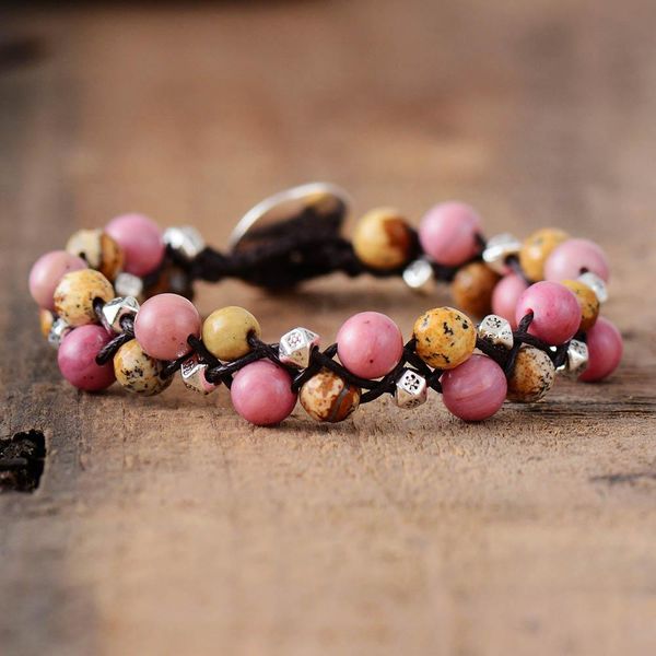 

мода женские браслеты натуральные камни шнуры плетеные браслет дружбы полустрадственный камень браслет с бисером dropshipping мода wome sqcf, Golden;silver